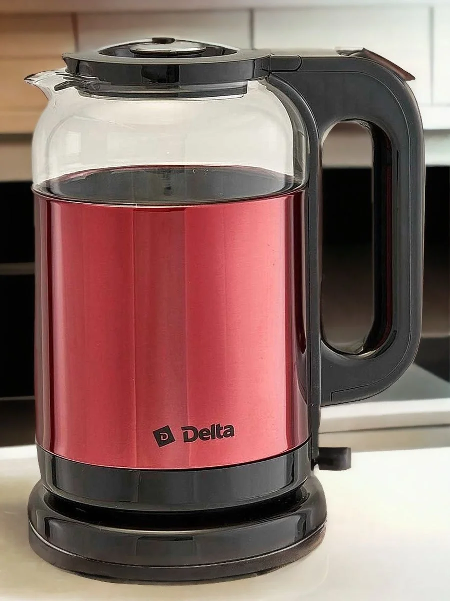 Чайник электрический DELTA DL-1115 красный