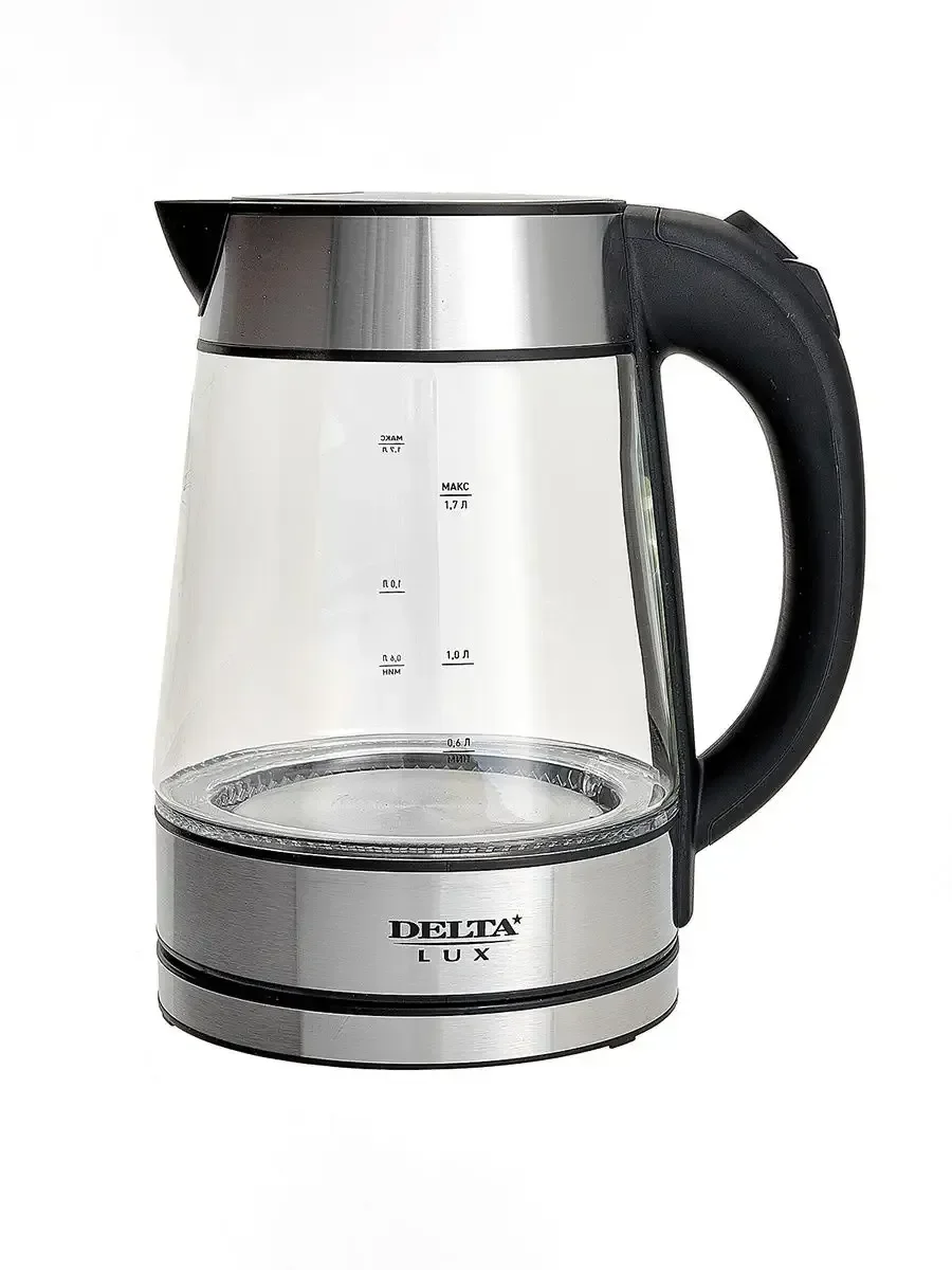 Чайник электрический DELTA LUX DE-1004 стекло