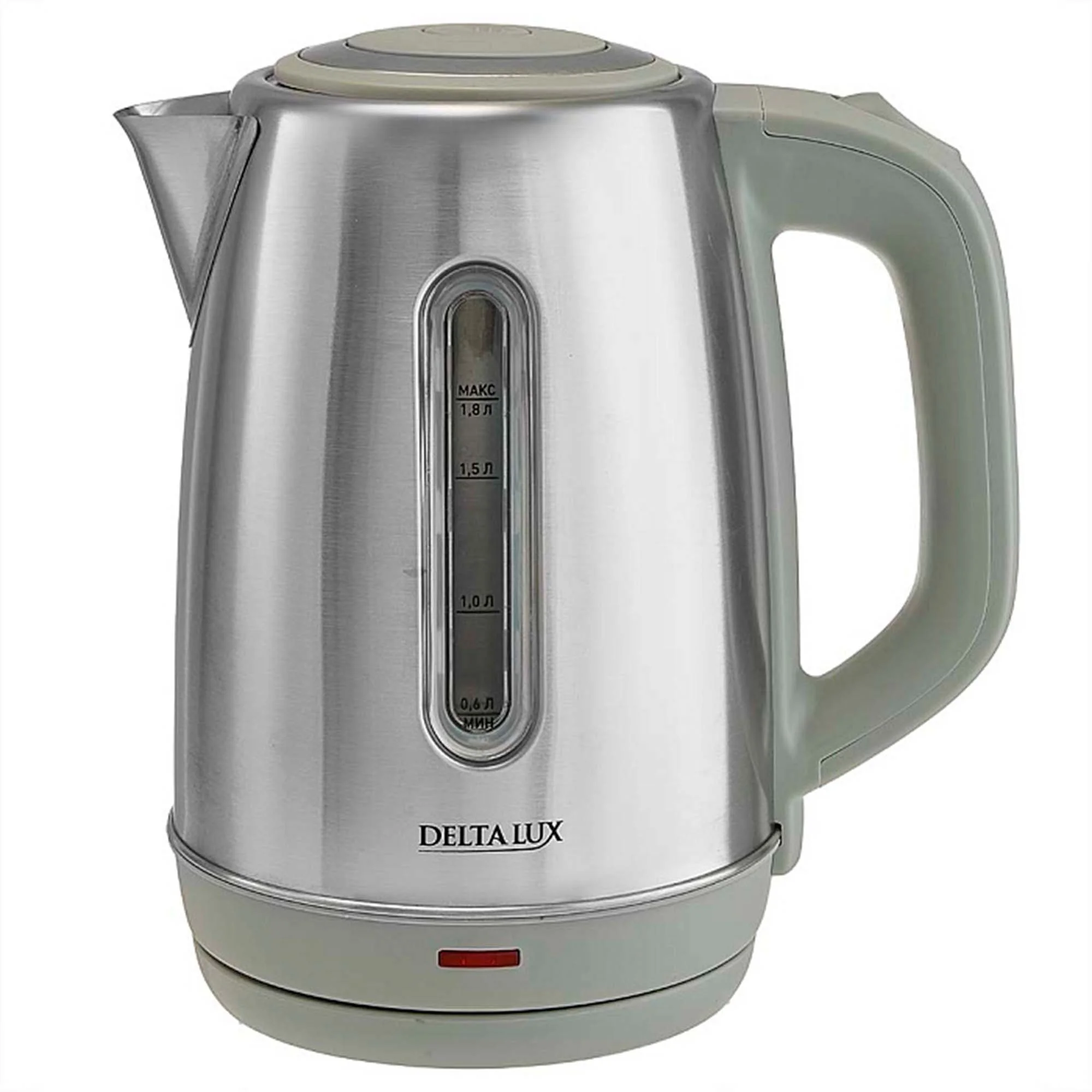 Чайник электрический Delta Lux DE-1015 серый 2кВт, 1.8 л