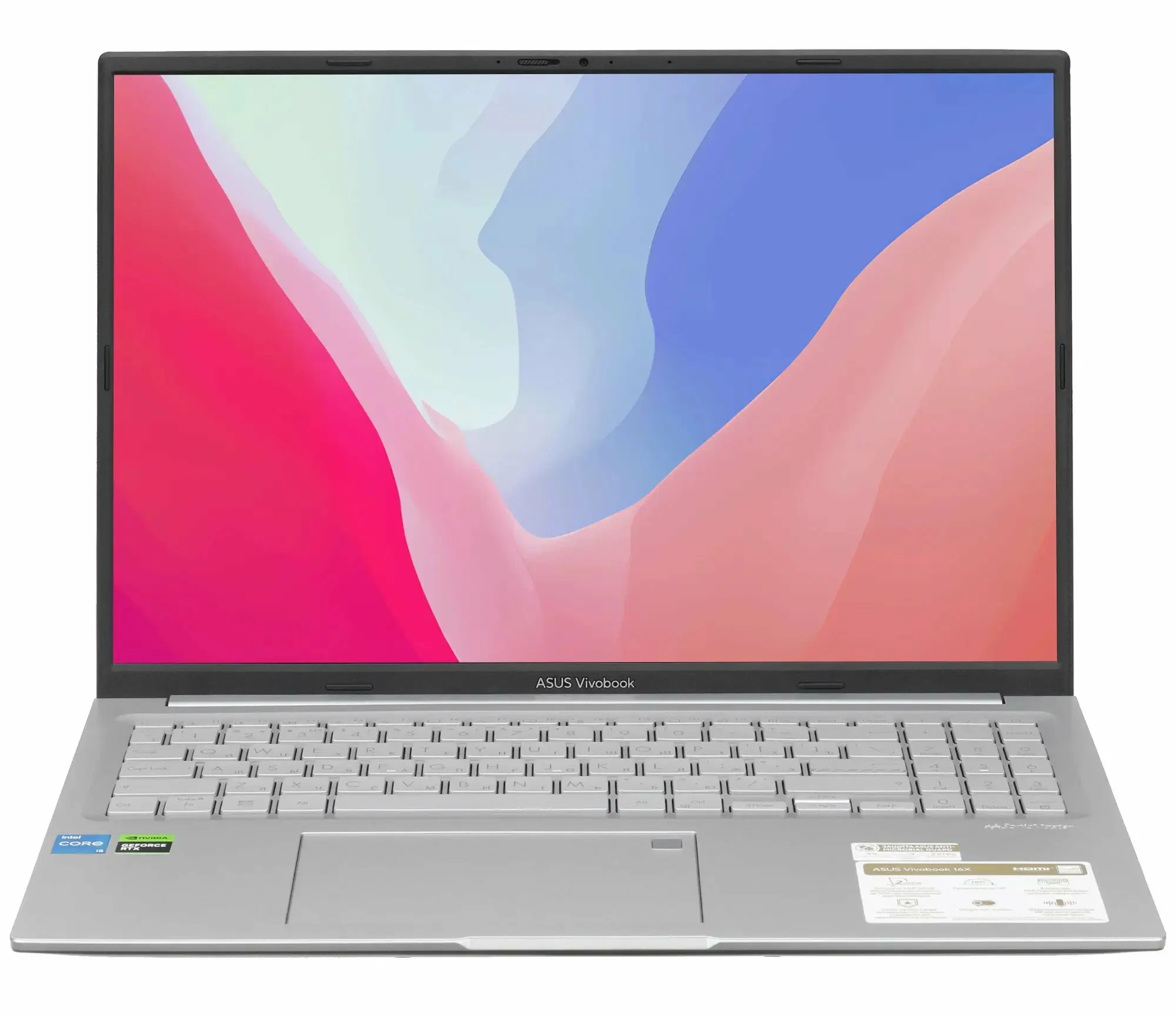 Ноутбук Asus VivoBook 16 X1605VA-SH2760, серебристый (90NB10N2-M02X40)