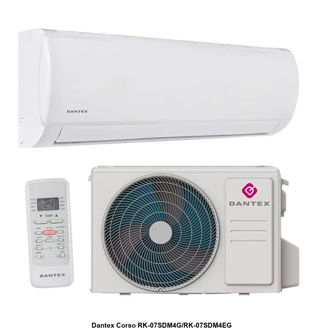 Кондиционер DANTEX RK-07SDM4EG компрессор Midea! малошумный, 7000Btu On/off, до 22 м²