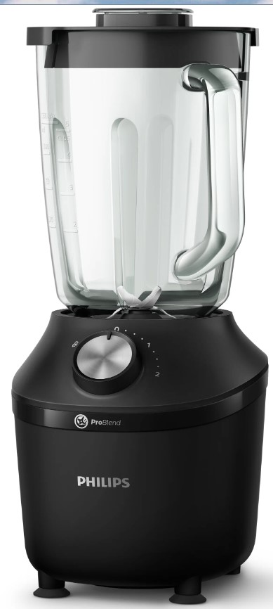 Блендер стационарный Philips HR2291/41, черный 600Вт, кувшин 2л