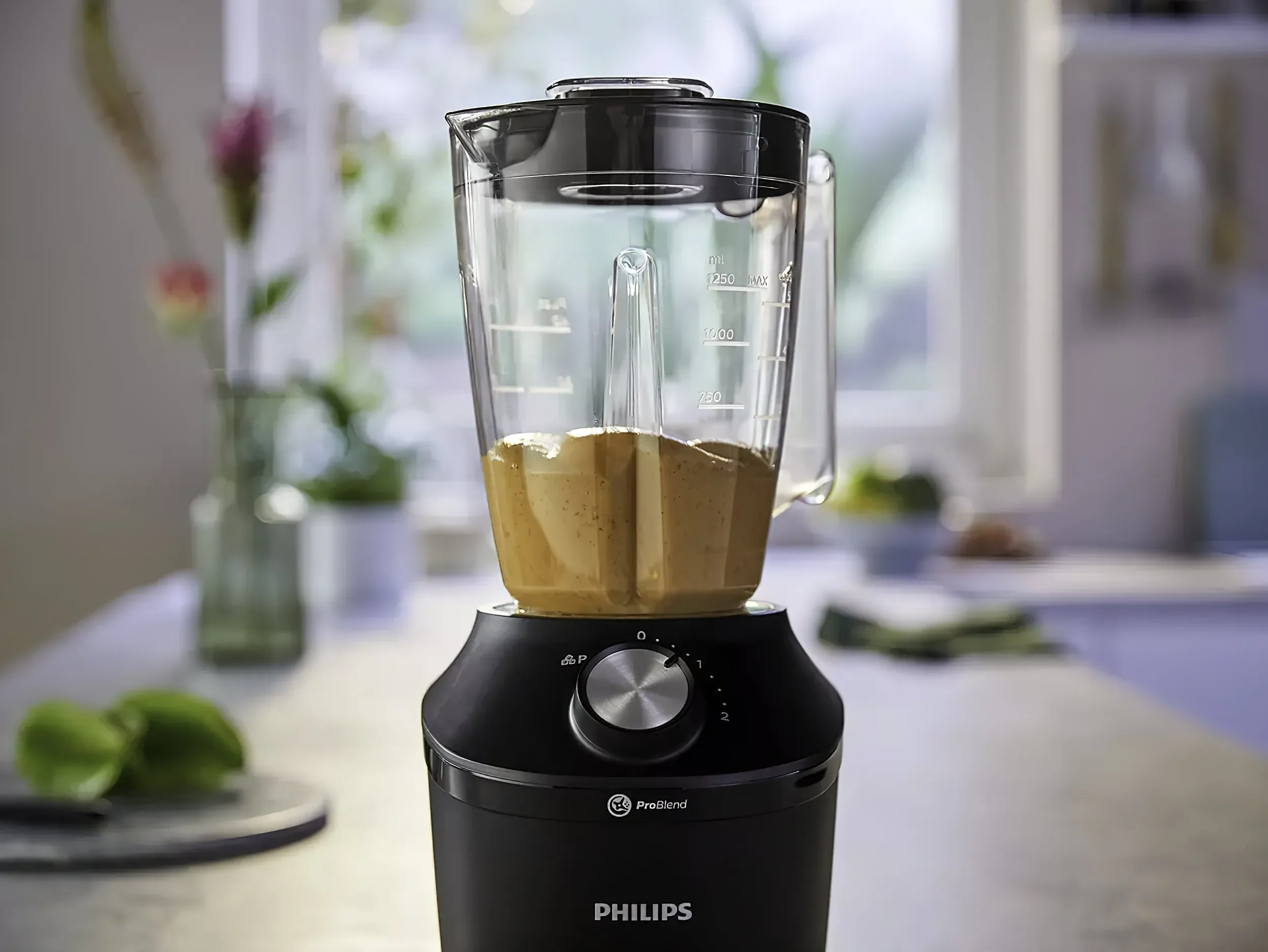 Блендер стационарный Philips HR2291/41, черный 600Вт, кувшин 2л