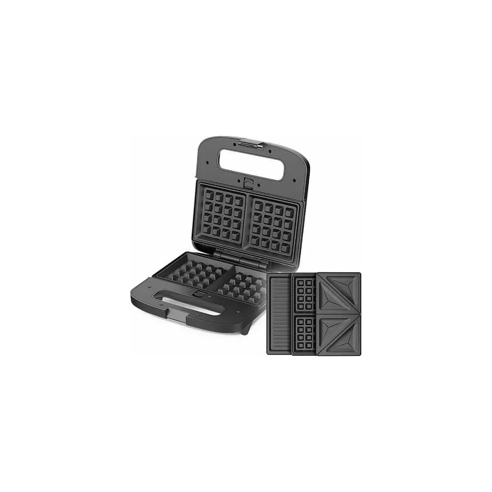 Вафельница BQ ST2000 Черный 3 in1 (0,8 кВт,4 формы)
