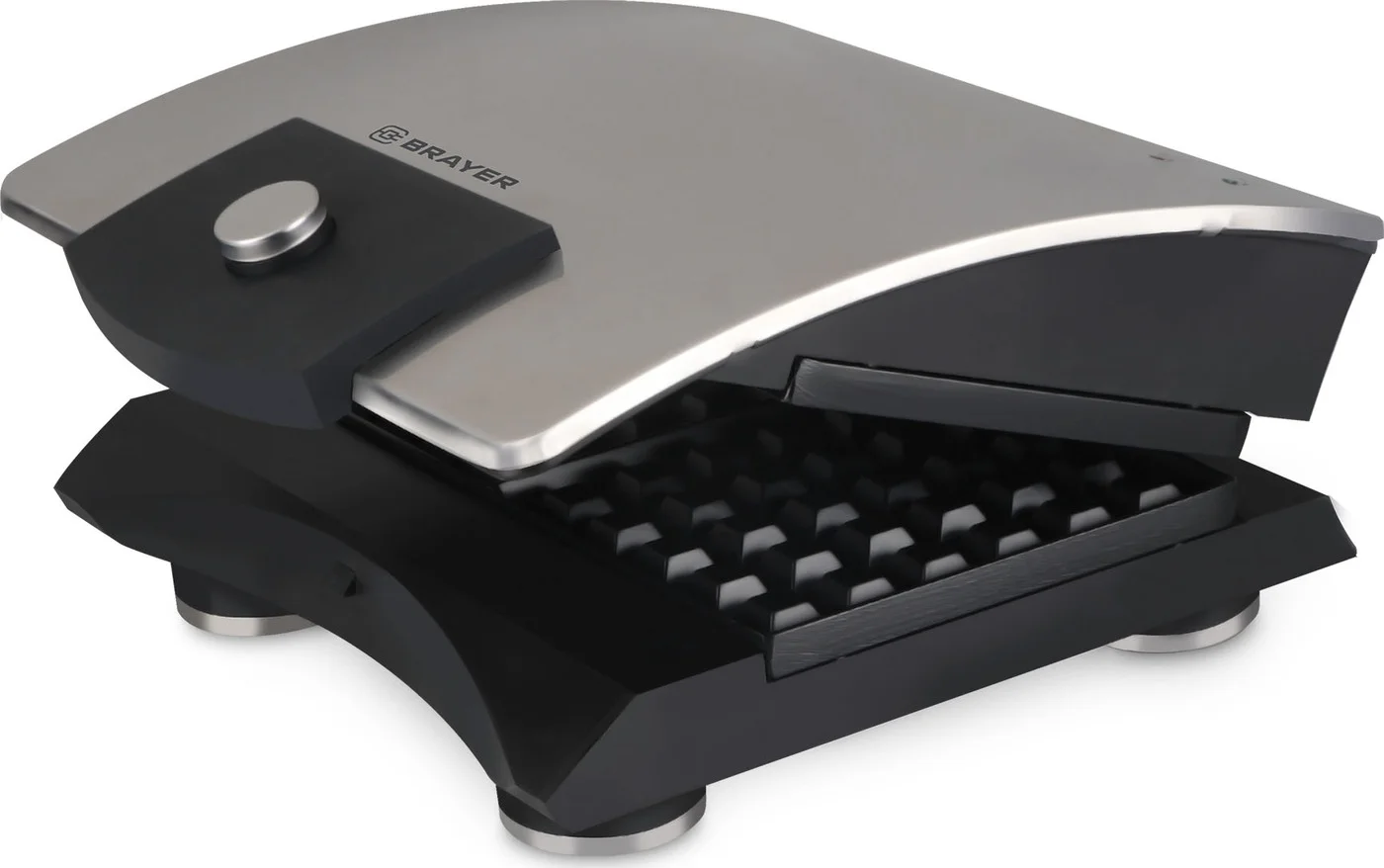 Вафельница BRAYER BR2300 750 Вт, белг.вафли, панель 11*13 см, защита от перегр, индик. готовности