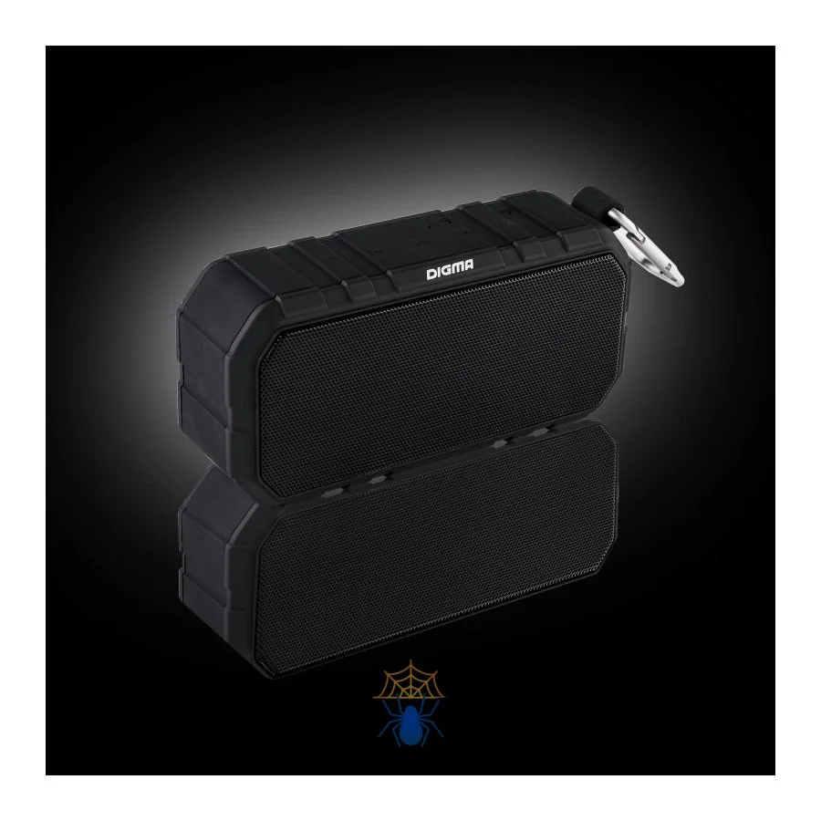 Колонка портативная Digma S-40 черный 10W 1.0 BT 2000mAh
