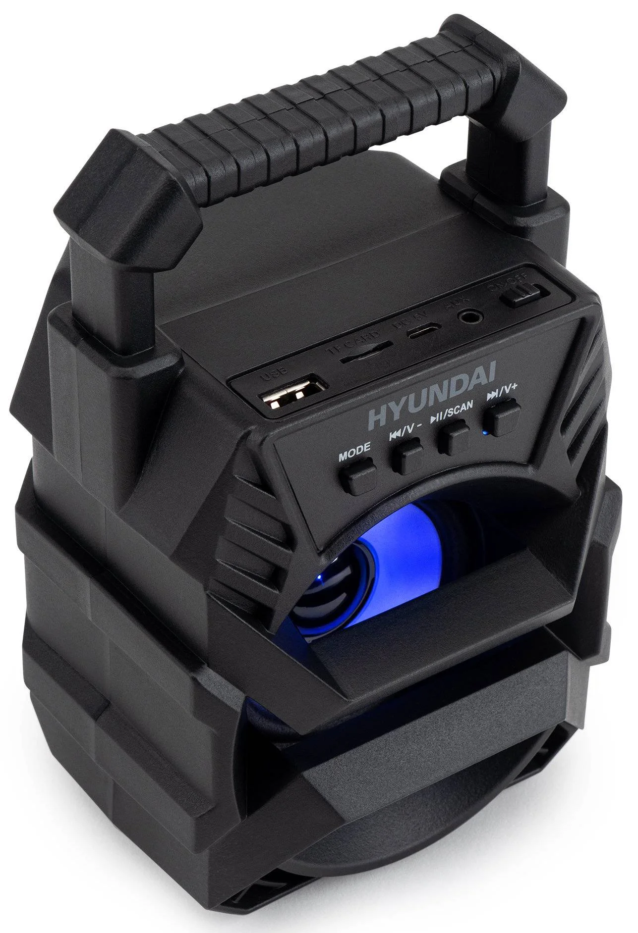 Колонка портативная Hyundai H-PS1000 черный 9 Вт 1.0 BT/USB 10м 500mAh