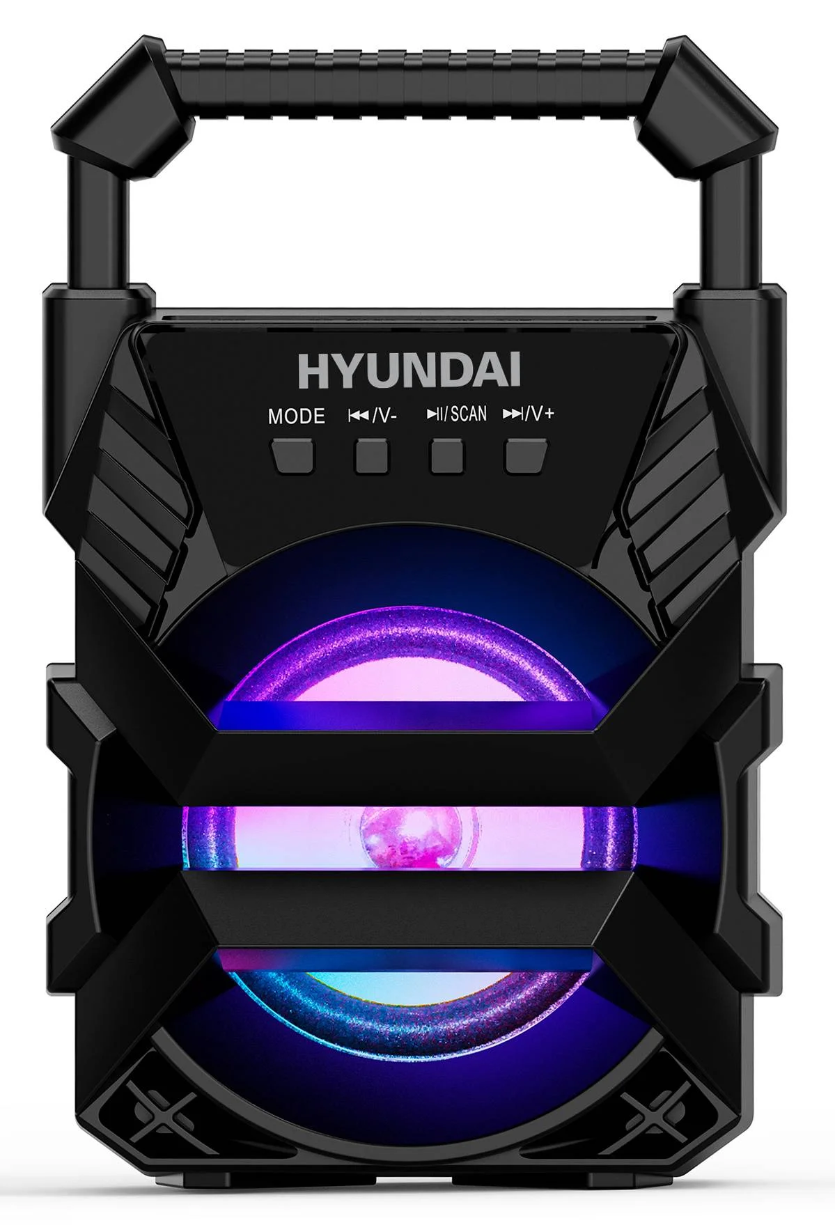Колонка портативная Hyundai H-PS1007 черный 60W 2.0 BT 10м 2600mAh