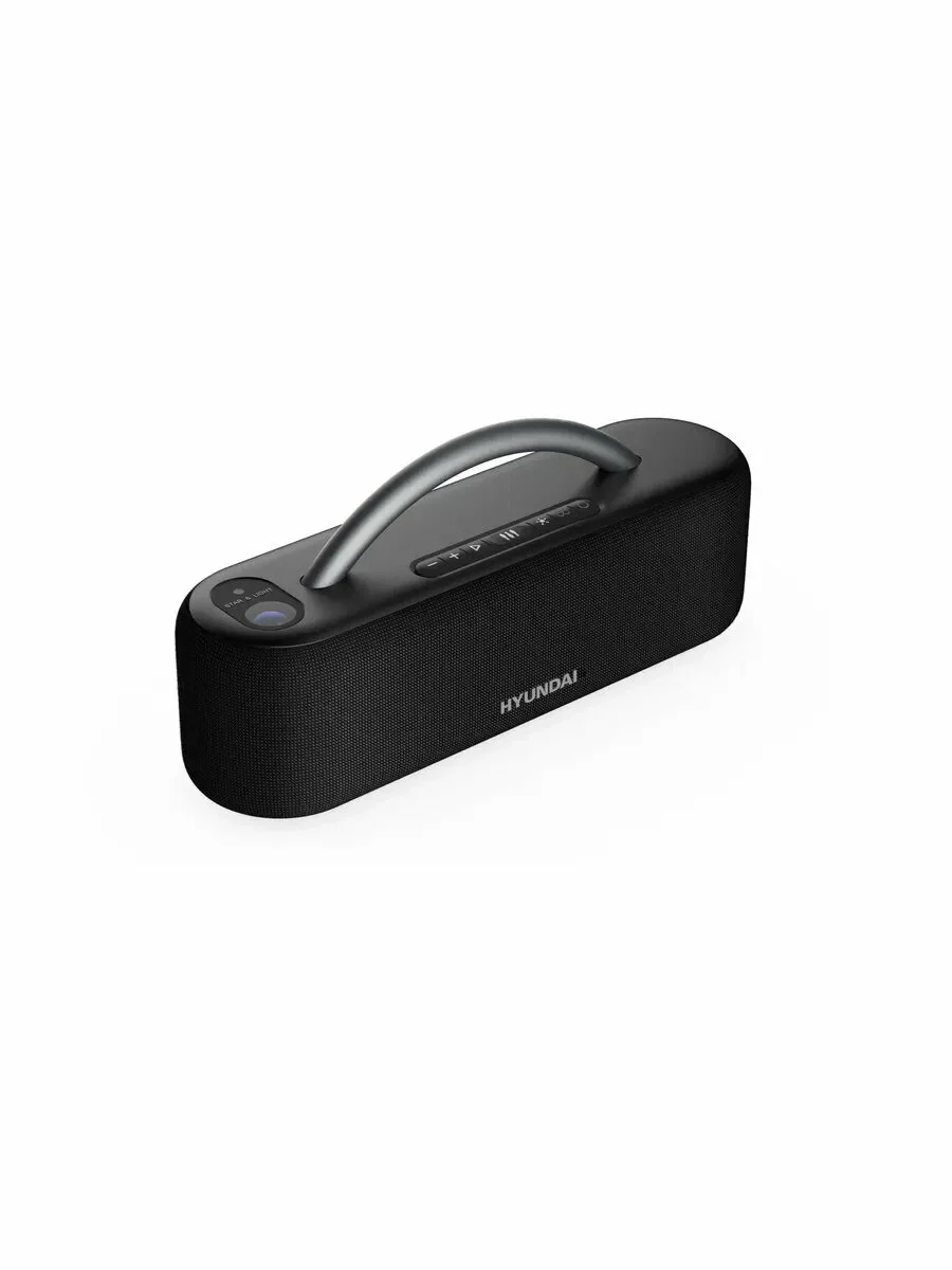 Колонка портативная Hyundai H-PS1028 черный 60W 2.0 BT 10м 4400mAh