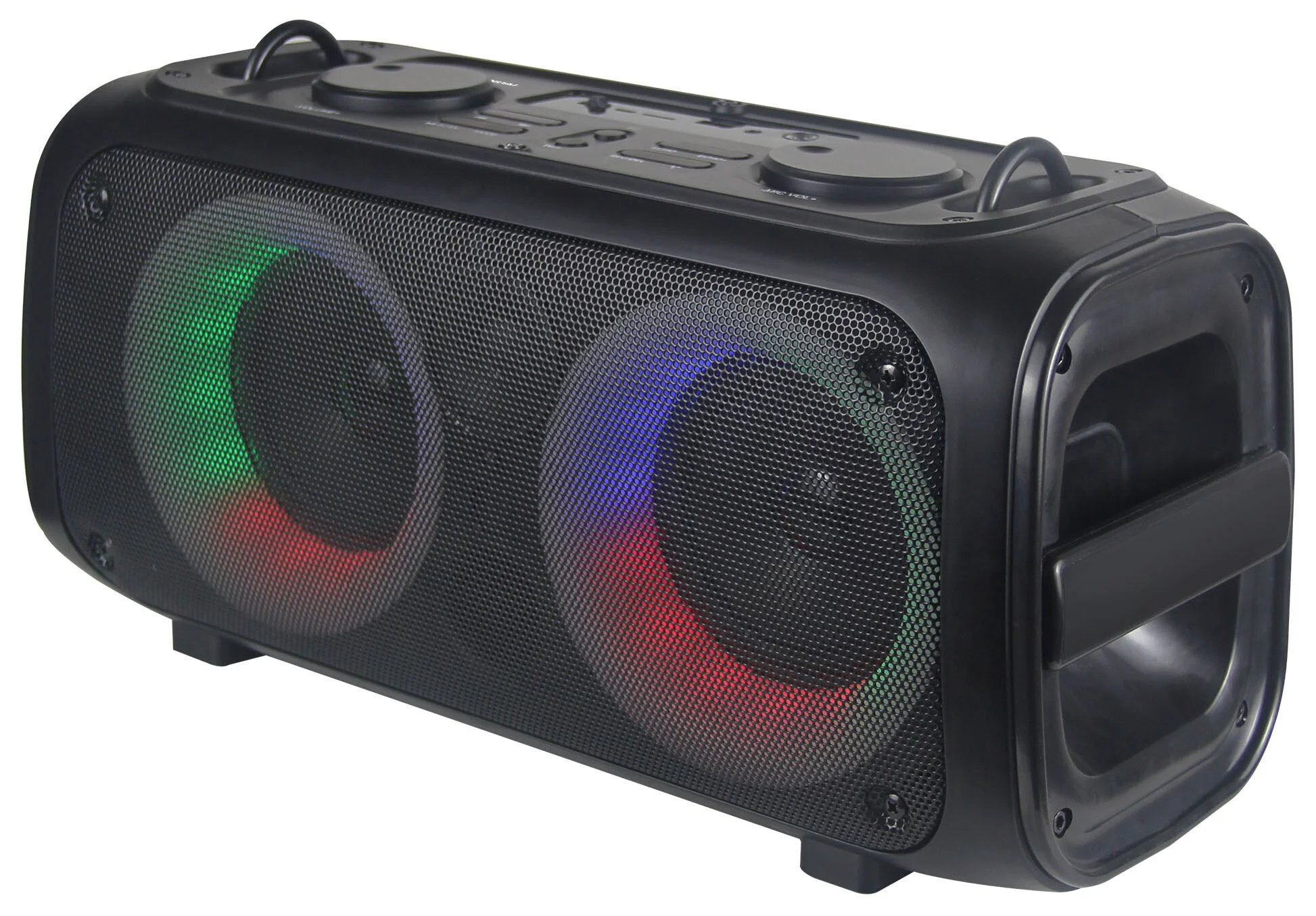 Колонка портативная Hyundai H-PS1030 черный/черный 40 Вт 2.0 BT 10м 3600mAh