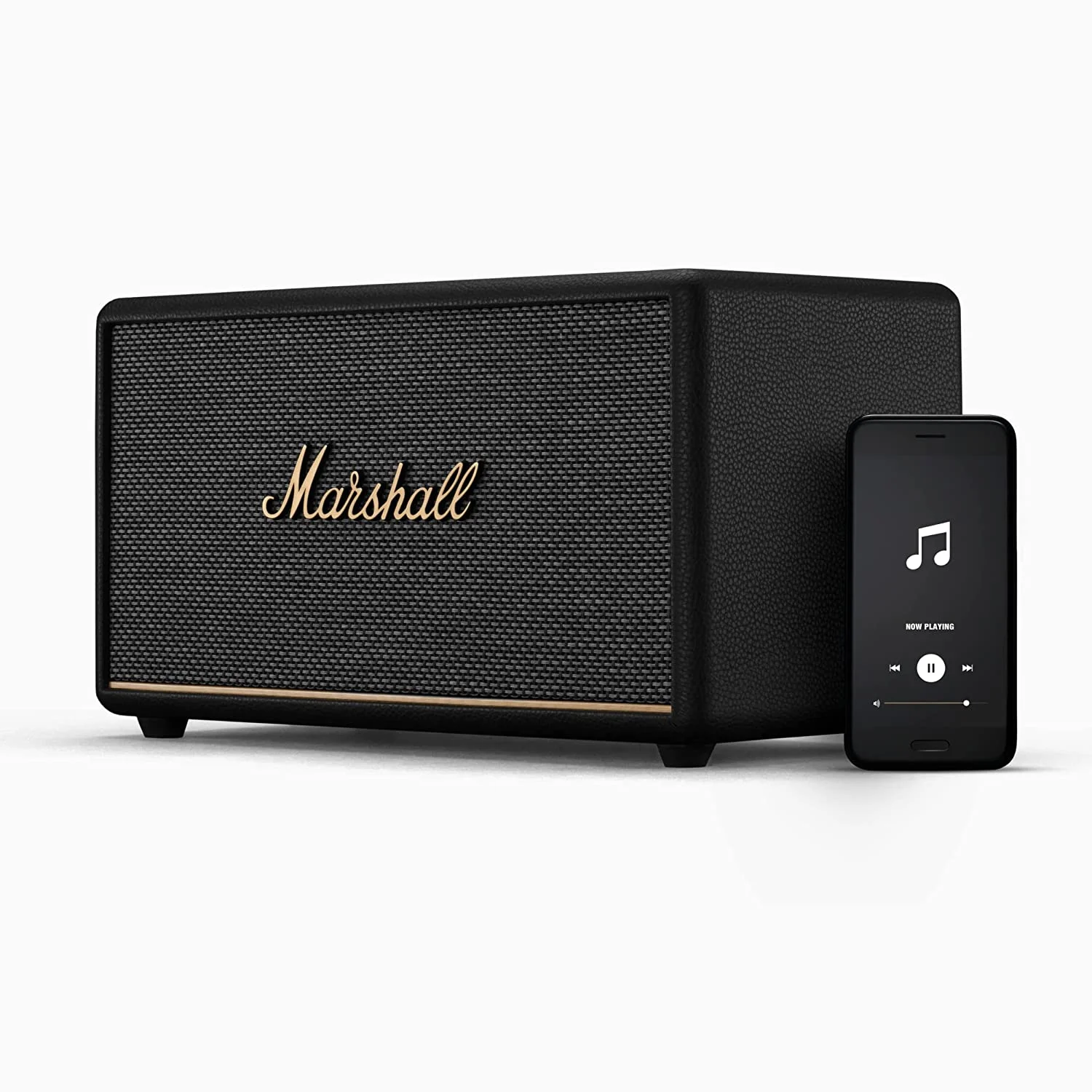 Колонка портативная Marshall Acton III черный/золотистый 60W 2.1 BT/3.5Jack 10м
