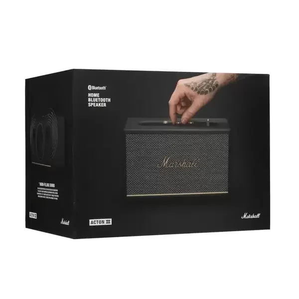 Колонка портативная Marshall Acton III черный/золотистый 60W 2.1 BT/3.5Jack 10м