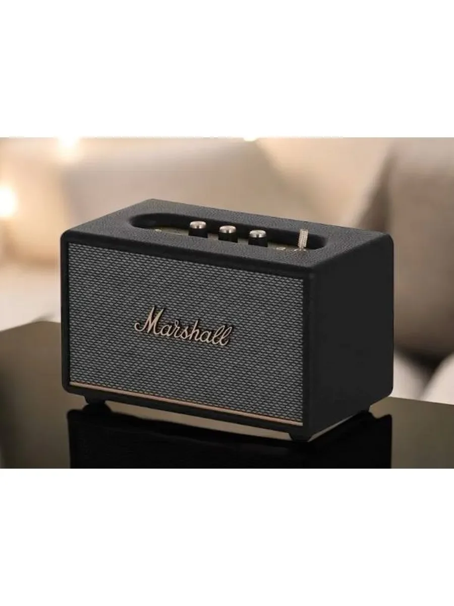 Колонка портативная Marshall Acton III черный/золотистый 60W 2.1 BT/3.5Jack 10м