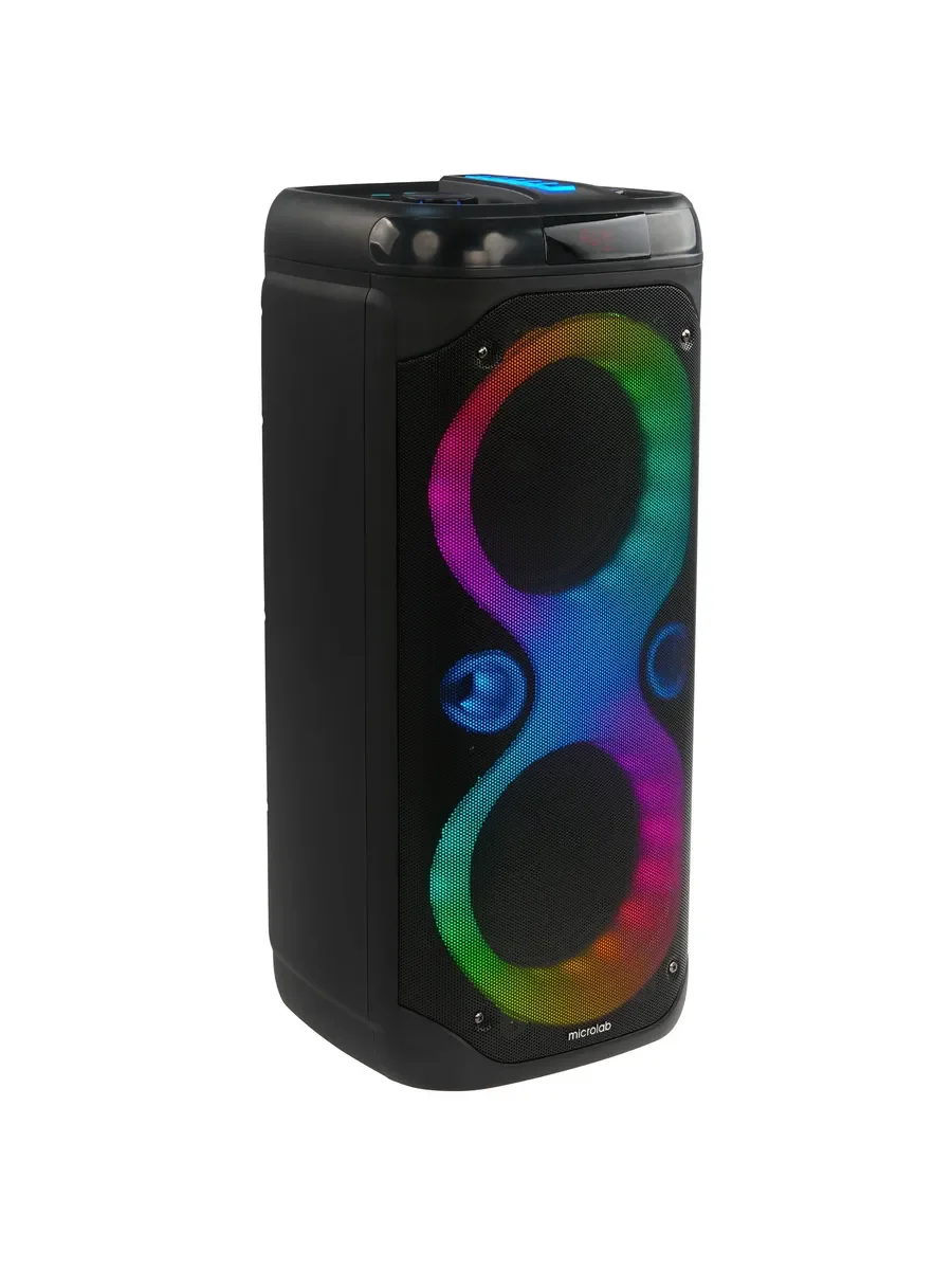 Колонка портативная Microlab PT800 черный/черный 135W 1.0 BT 10м 4500mAh (без.бат)
