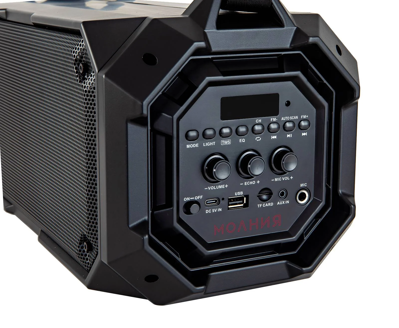Колонка портативная Ural Молния Молния 600 черный 60W 2.0 BT/3.5Jack 3000mAh