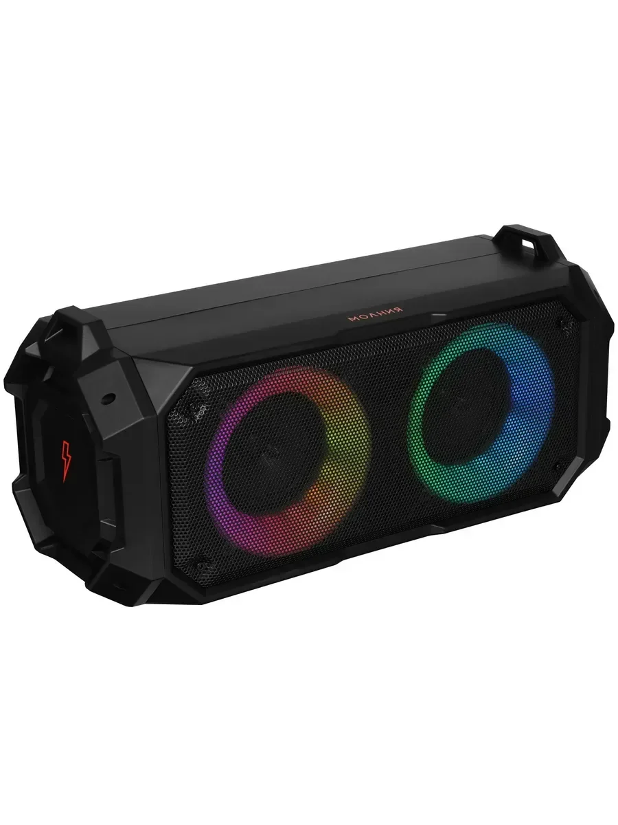 Колонка портативная Ural Молния Молния 600 черный 60W 2.0 BT/3.5Jack 3000mAh