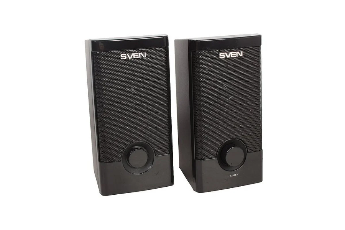 Колонки SVEN 318 черный USB-порт ПК, ноутбука или адаптер 5V DC