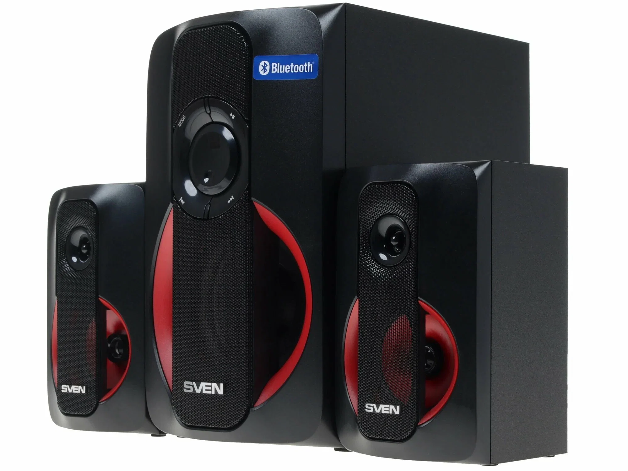 Колонки SVEN AC MS -304, черный Акустическая система, беспроводная передача сигнала по Bluetooth, суммарная мощность (RMS), Вт - 40, выходная мощность