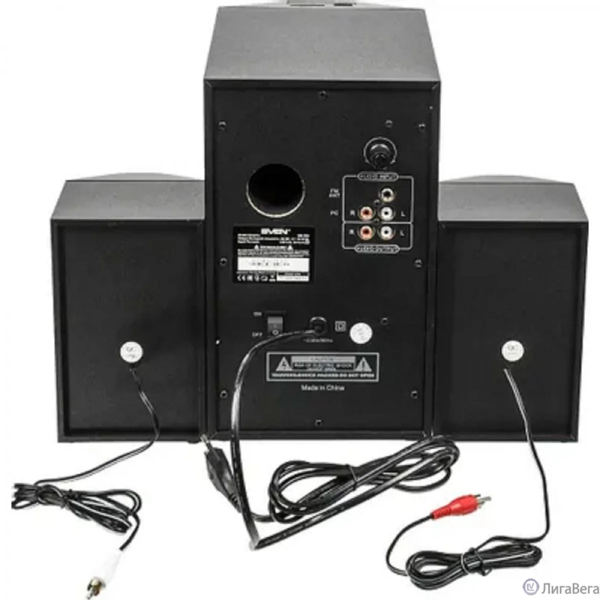 Колонки SVEN AC MS -304, черный Акустическая система, беспроводная передача сигнала по Bluetooth, суммарная мощность (RMS), Вт - 40, выходная мощность
