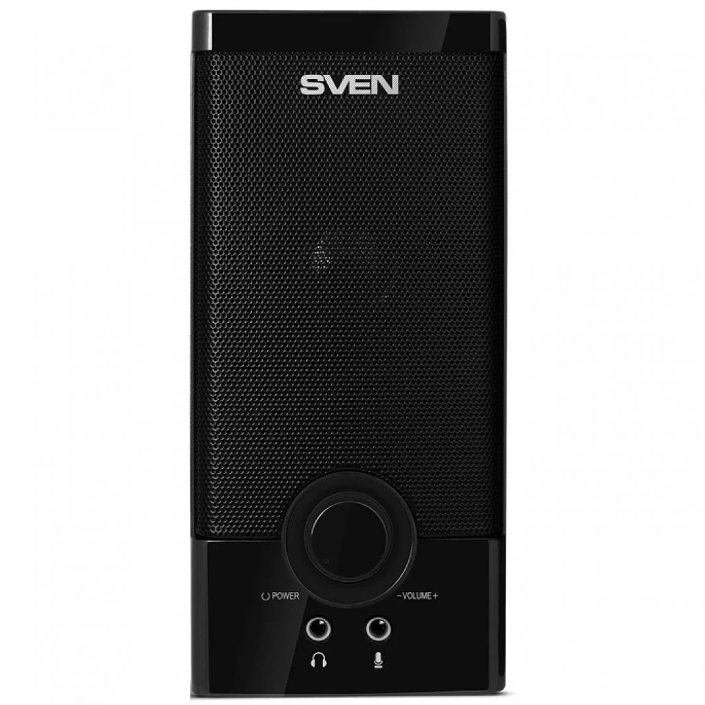 Колонки SVEN SPS-603 черный USB-порт ПК, ноутбука или адаптер 5V DC