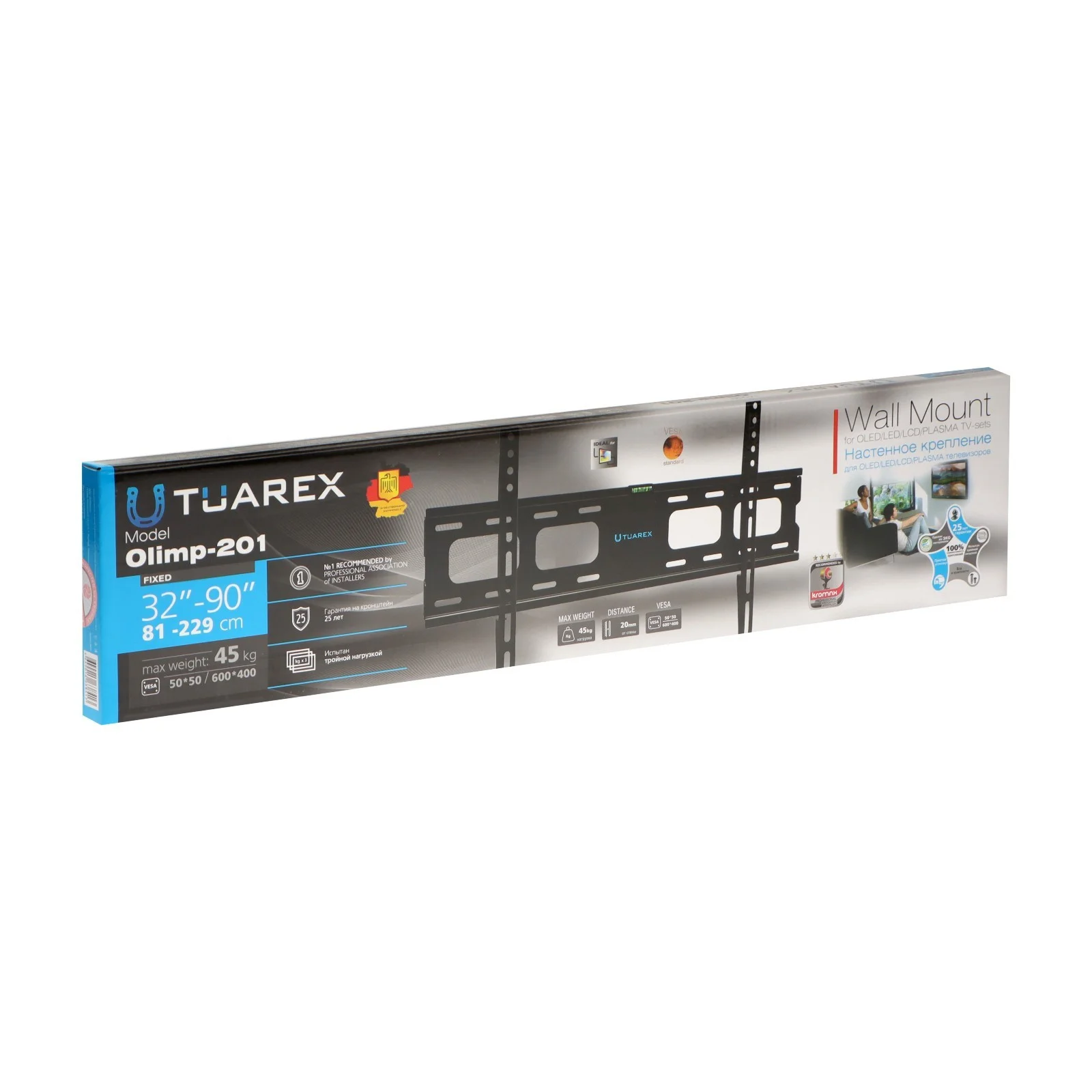 Кронштейн под LCD Tuarex OLIMP-201 black (32"-90", 45 кг 600 x 400)