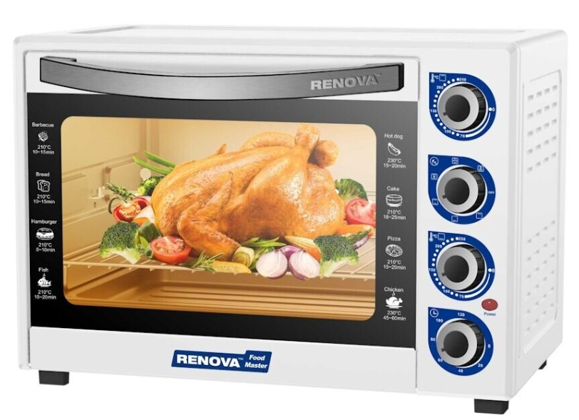 Мини-печь RENOVA MO-45GFLTW1, 1800вт, 53x41x36см