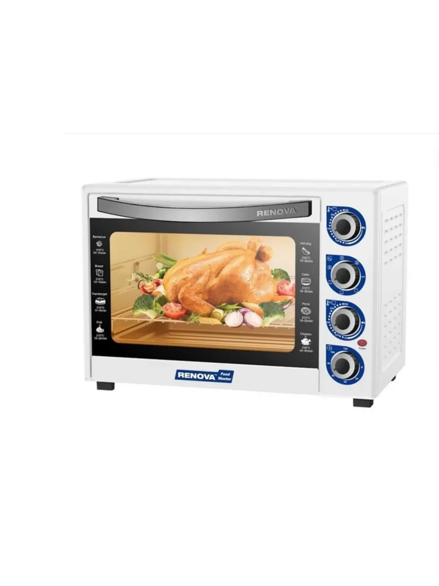 Мини-печь RENOVA MO-45GFLTW1, 1800вт, 53x41x36см