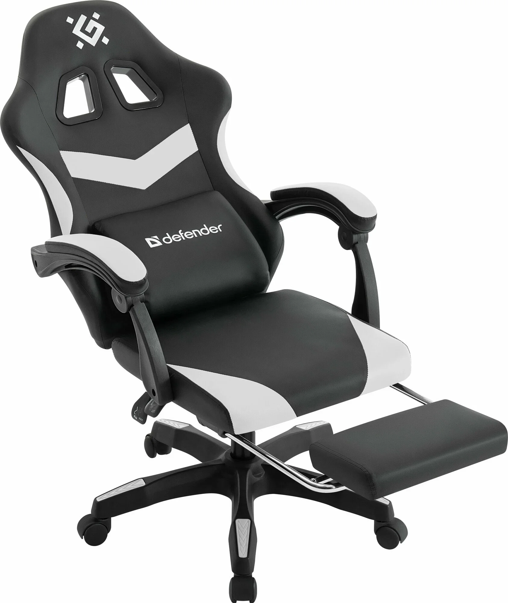 Defender Игровое кресло Runa PRO Черн/белый, PU, класс2