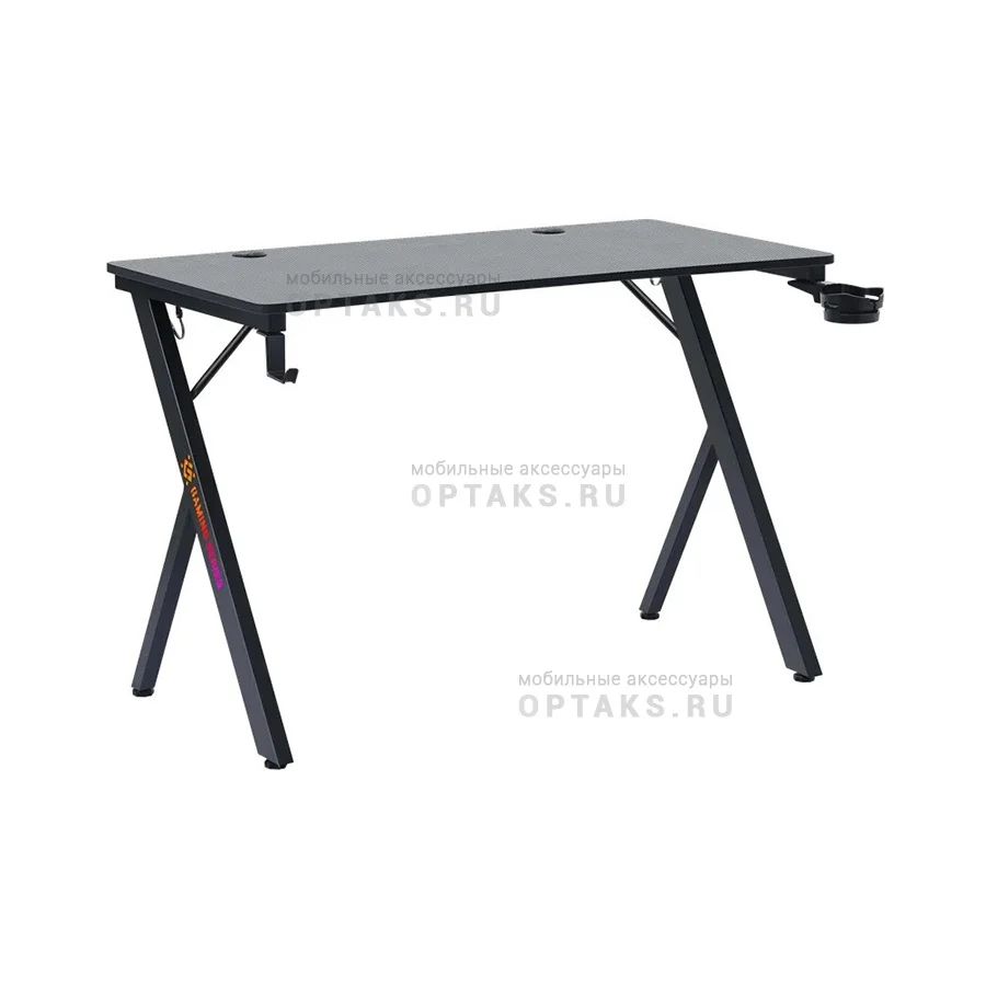 Defender Игровой компьютерный стол AroX подвес кружк+гарн,черн,МДФ,RGB