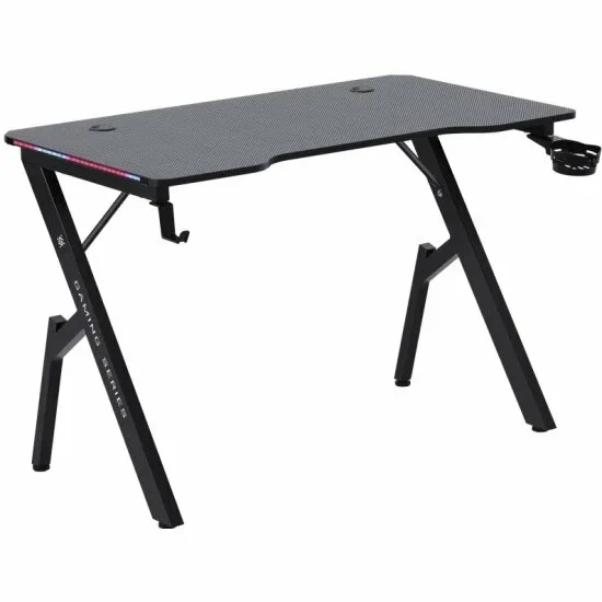 Defender Игровой компьютерный стол Ino подвес кружк+гарн,черн,МДФ,RGB