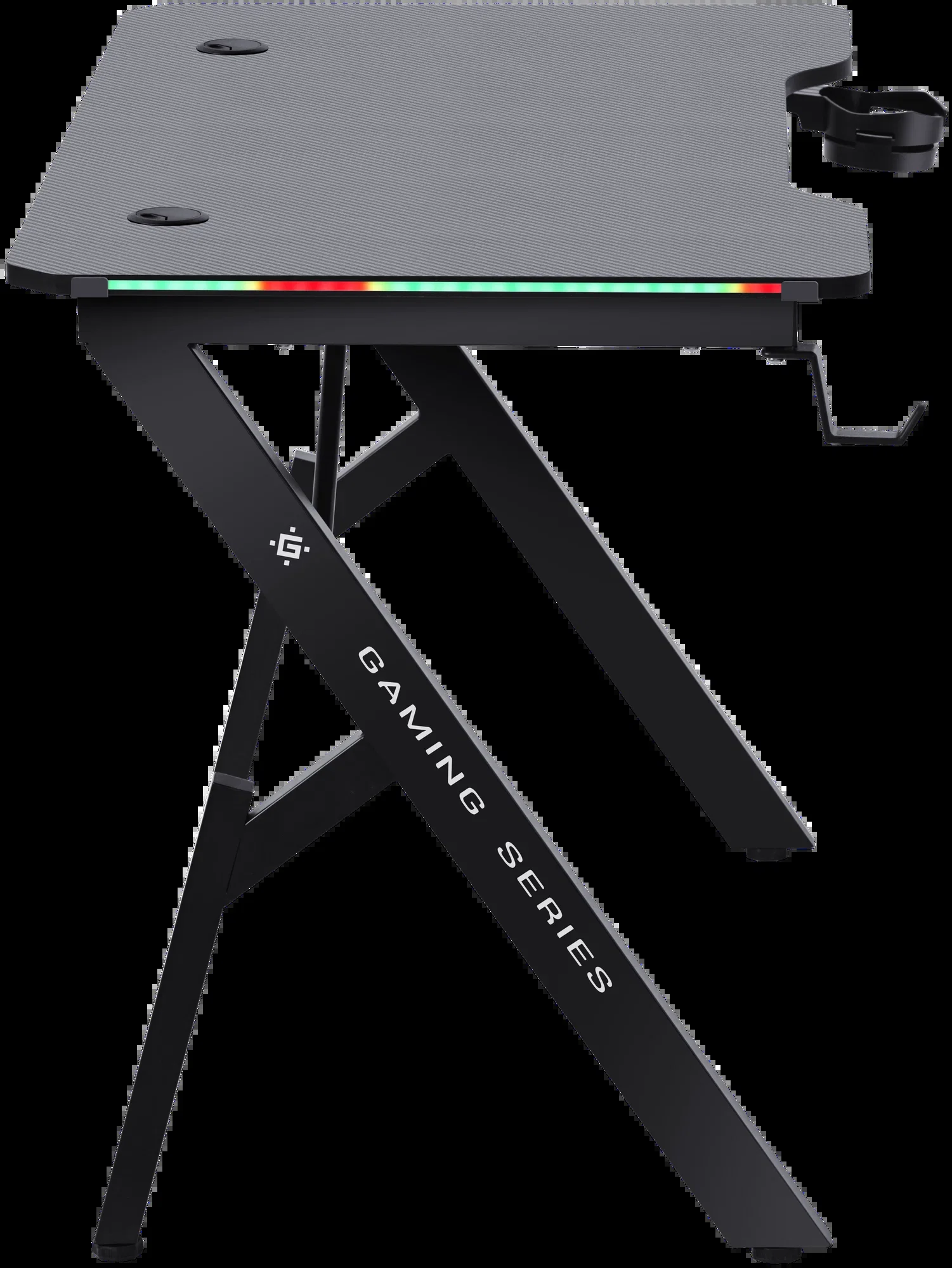 Defender Игровой компьютерный стол Ino подвес кружк+гарн,черн,МДФ,RGB