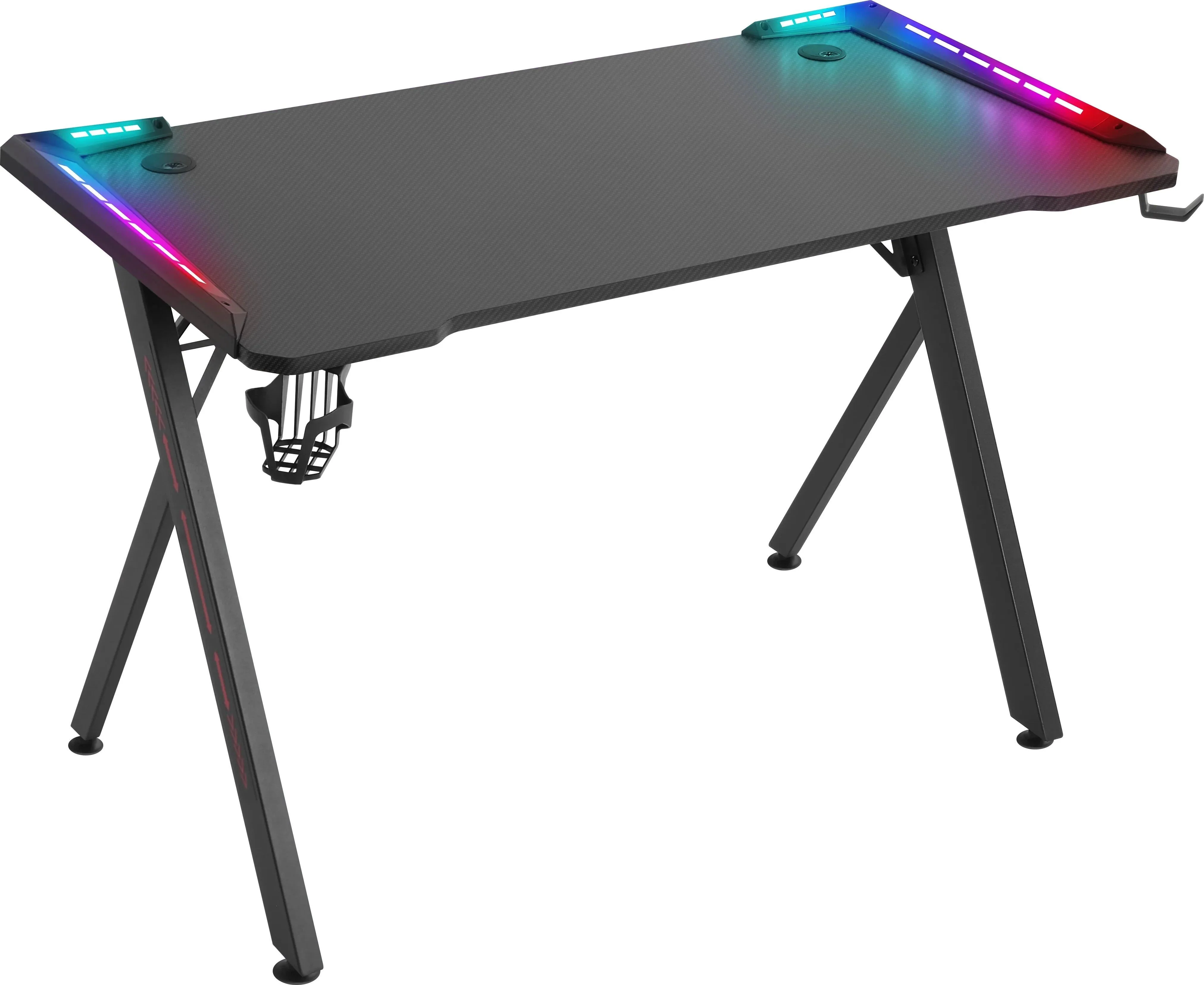 Defender Игровой стол Extreme RGB,подвес кружки+гарн.,черн.