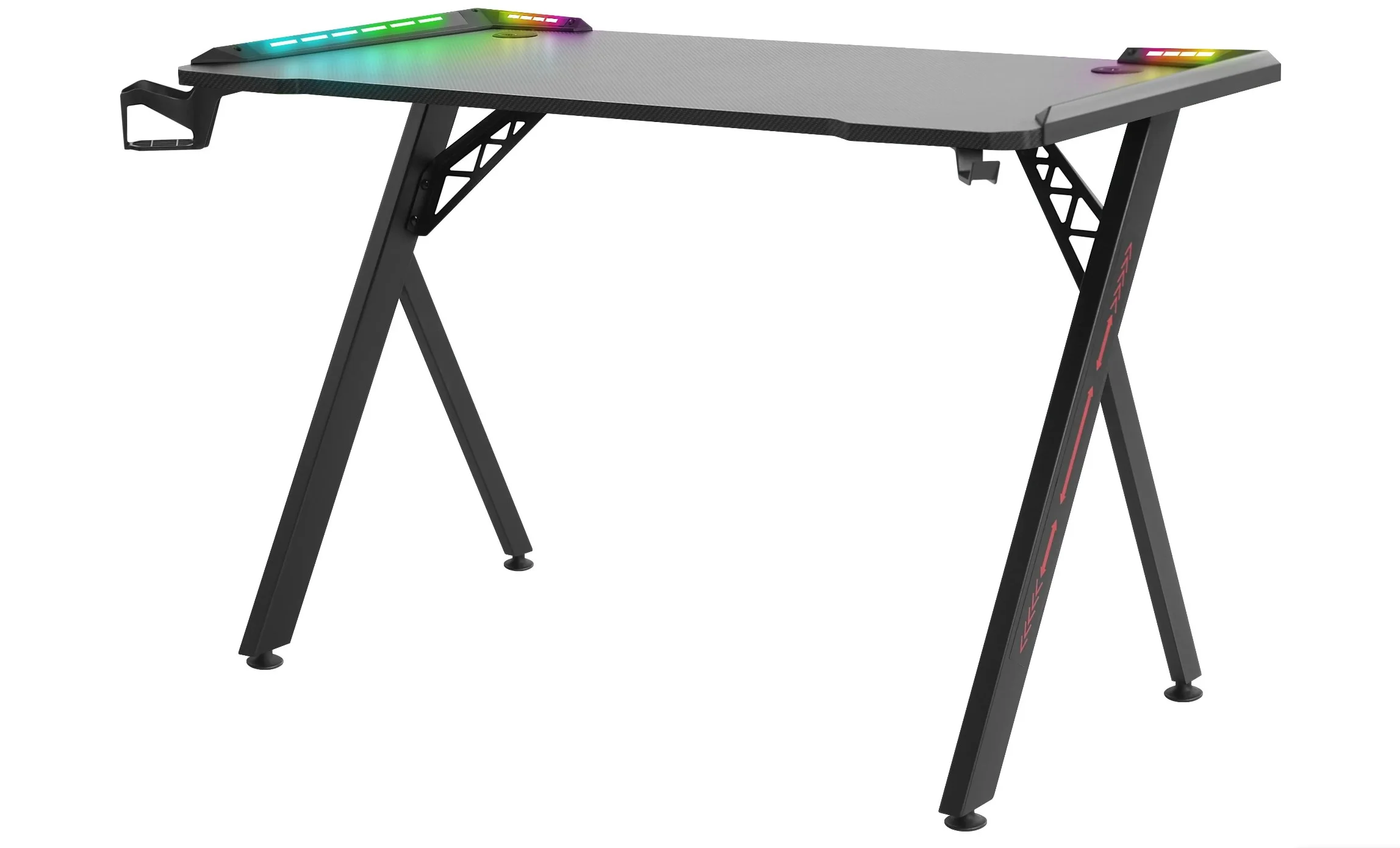 Defender Игровой стол Extreme RGB,подвес кружки+гарн.,черн.