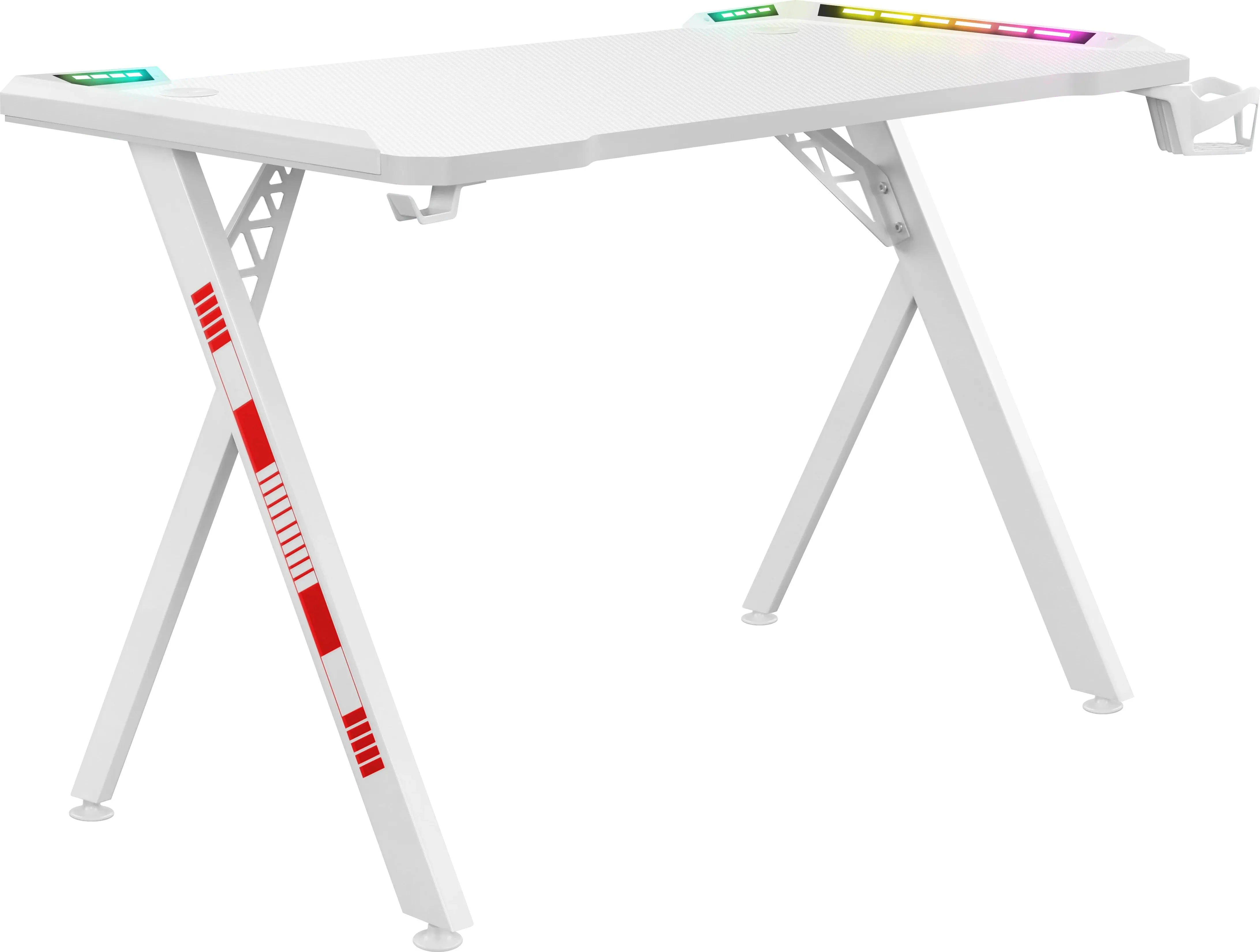 Defender Игровой стол Foton RGB,подвес кружки+гарн., белый