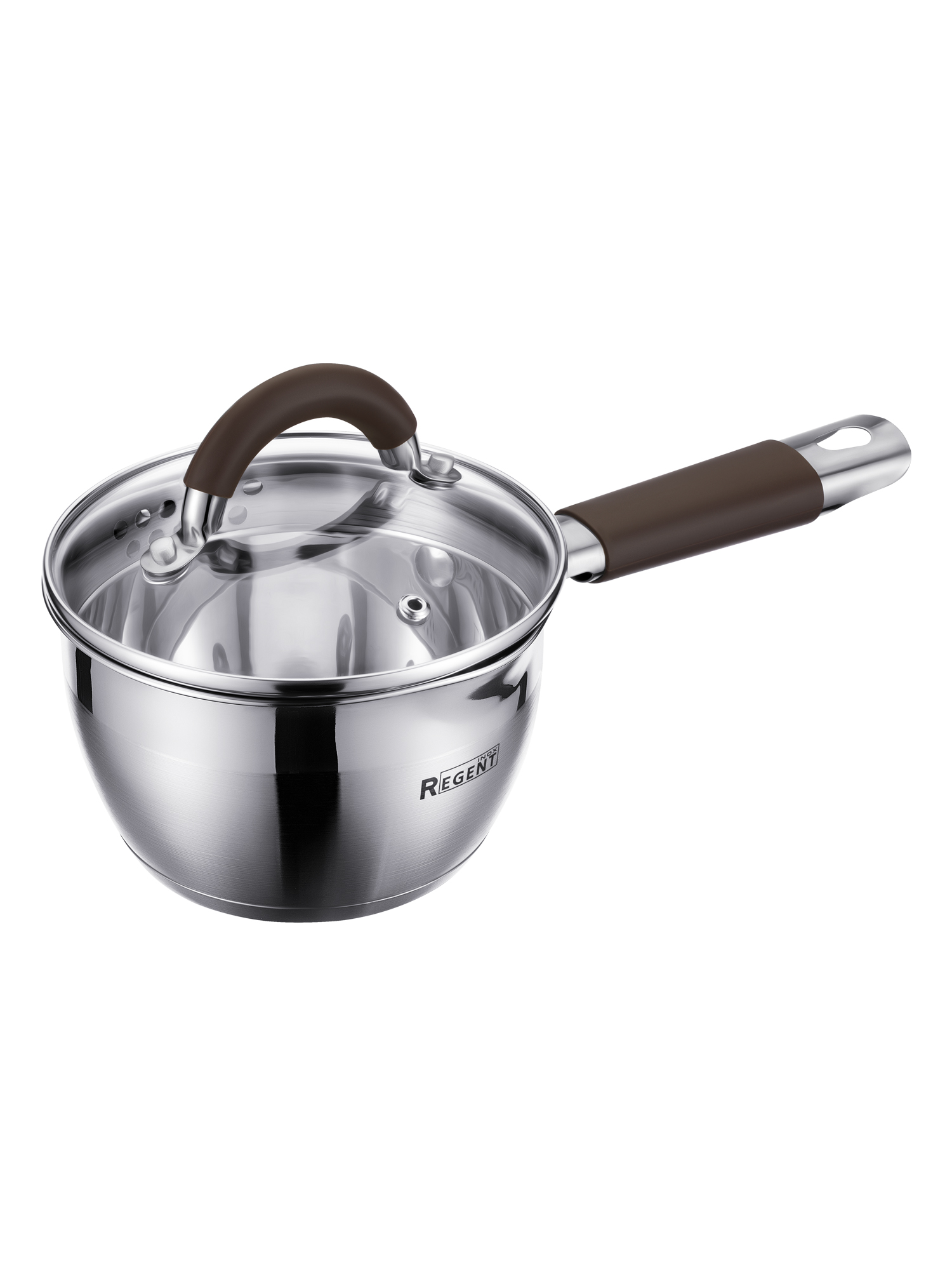 67-0114 Ковш со стекл. крышкой 1,1л; 14x8,5 см Linea Truffle