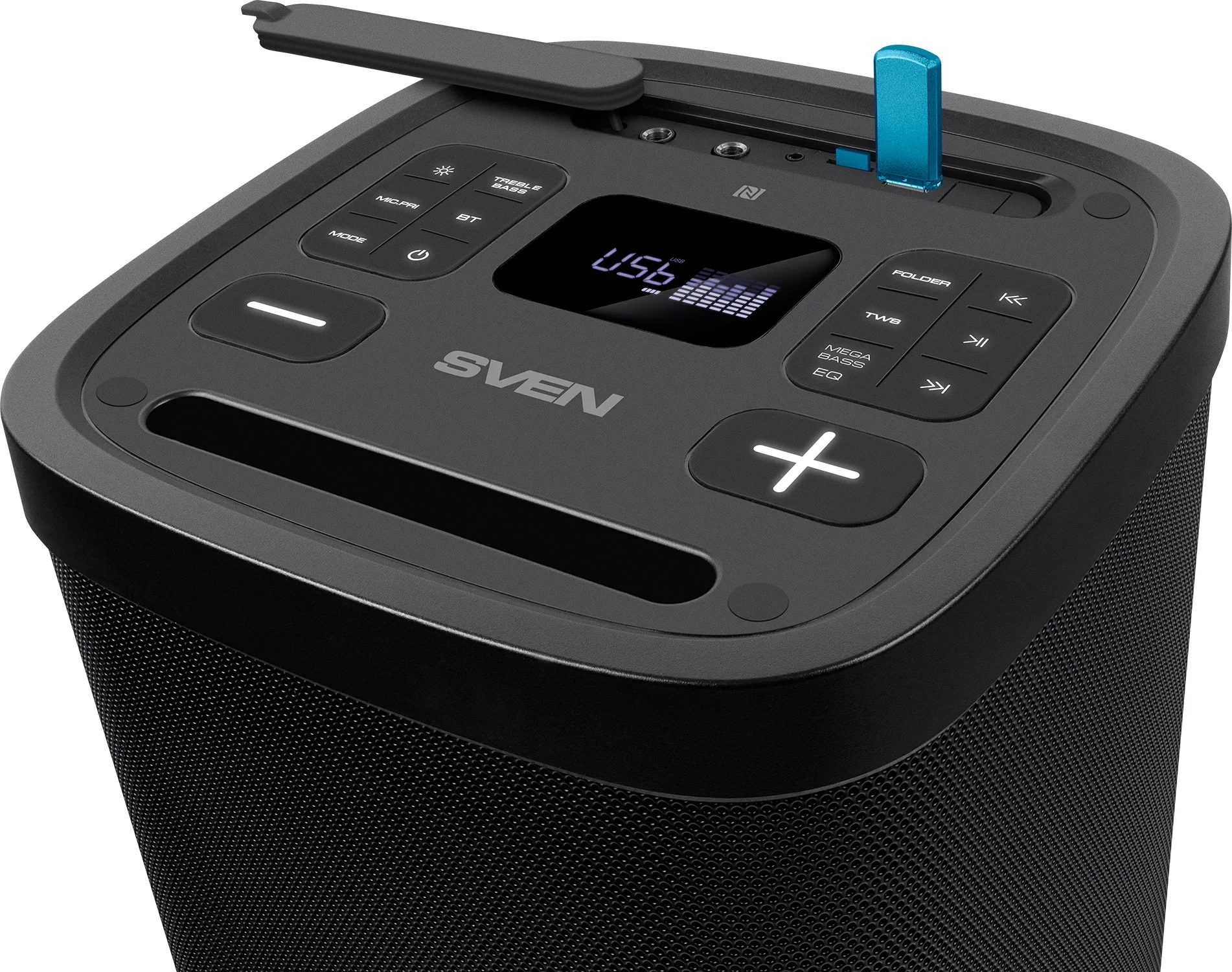 Мобильные колонки SVEN PS-950 2.0 черные 2x80 W Bluetooth