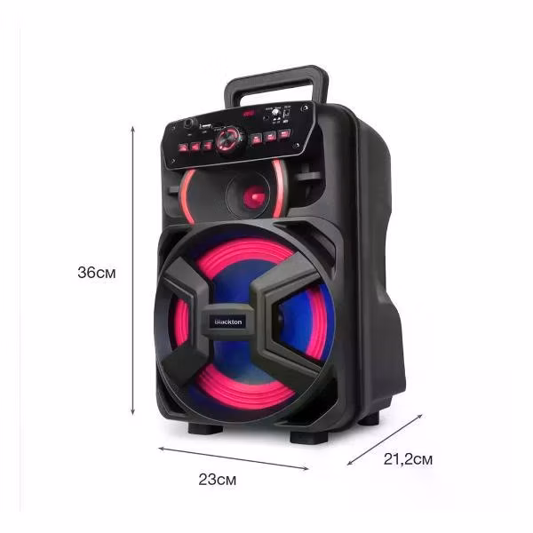 Портативная акустика Blackton Bt PBS2110 черный Мощность RMS 8 Вт Bluetooth