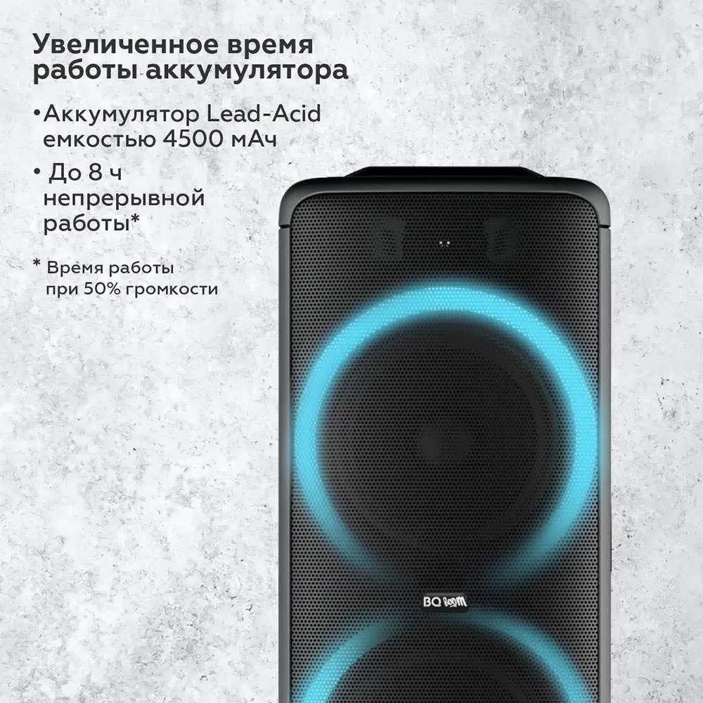 Портативная акустика BQ PBS2006 черный 100 Вт