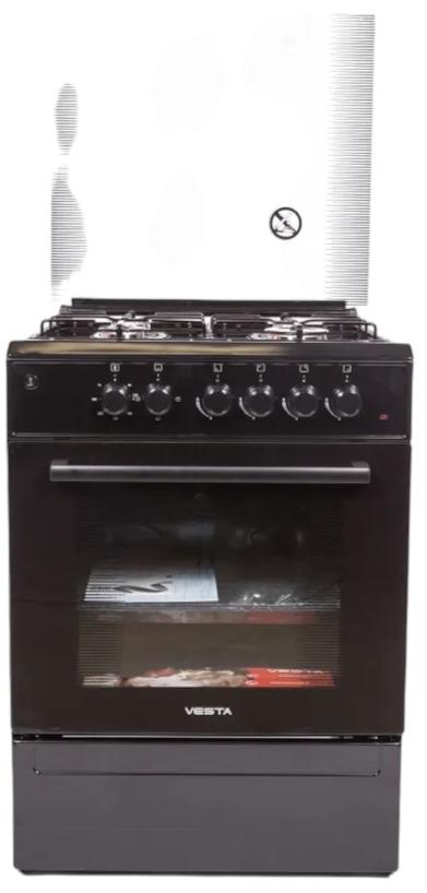 Плита комбинированная VESTA Valencia VGE 10-E Коричневый Ex 85x60x60 см. дух 65 л.