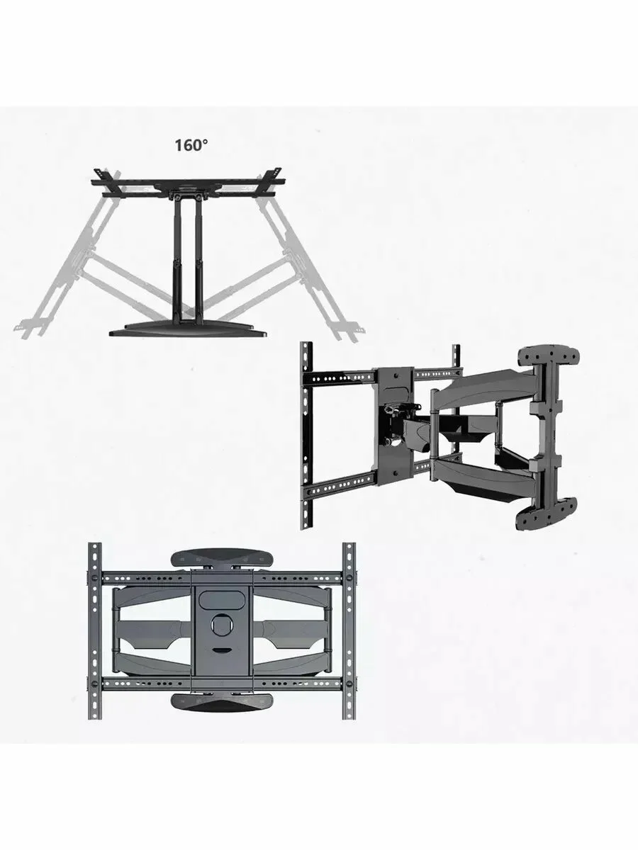 Кронштейн под LCD КТВ L-600 767 40"-80" вес 45,5 кг наклон