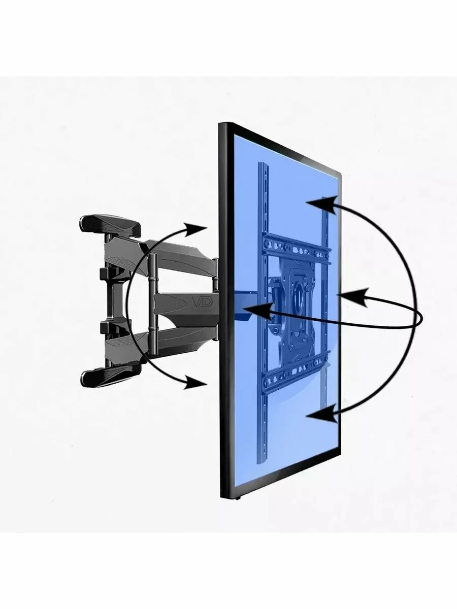 Кронштейн под LCD КТВ L-600 767 40"-80" вес 45,5 кг наклон