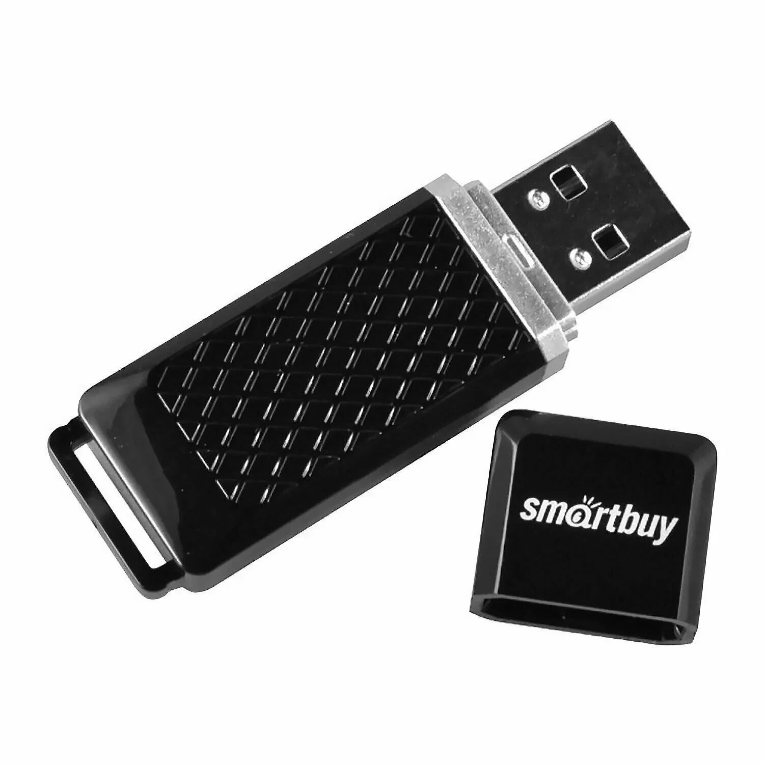 Флешка USB Smartbuy Quartz black (SB64GbQZ-K), 64Gb, USB 2.0, R/W 25/15, черный