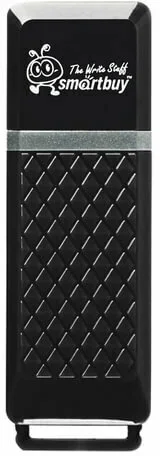 Флешка USB Smartbuy Quartz black (SB8GBQZ-K), 8Gb, USB 2.0, R/W 15/5, черный