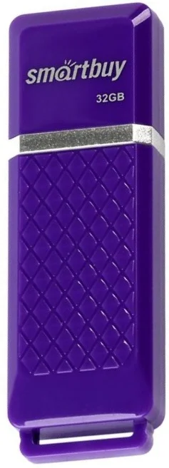 Флешка USB Smartbuy Quartz Violet (SB32GbQZ-V), 32Gb, USB 2.0, R/W 25/15, фиолетовый