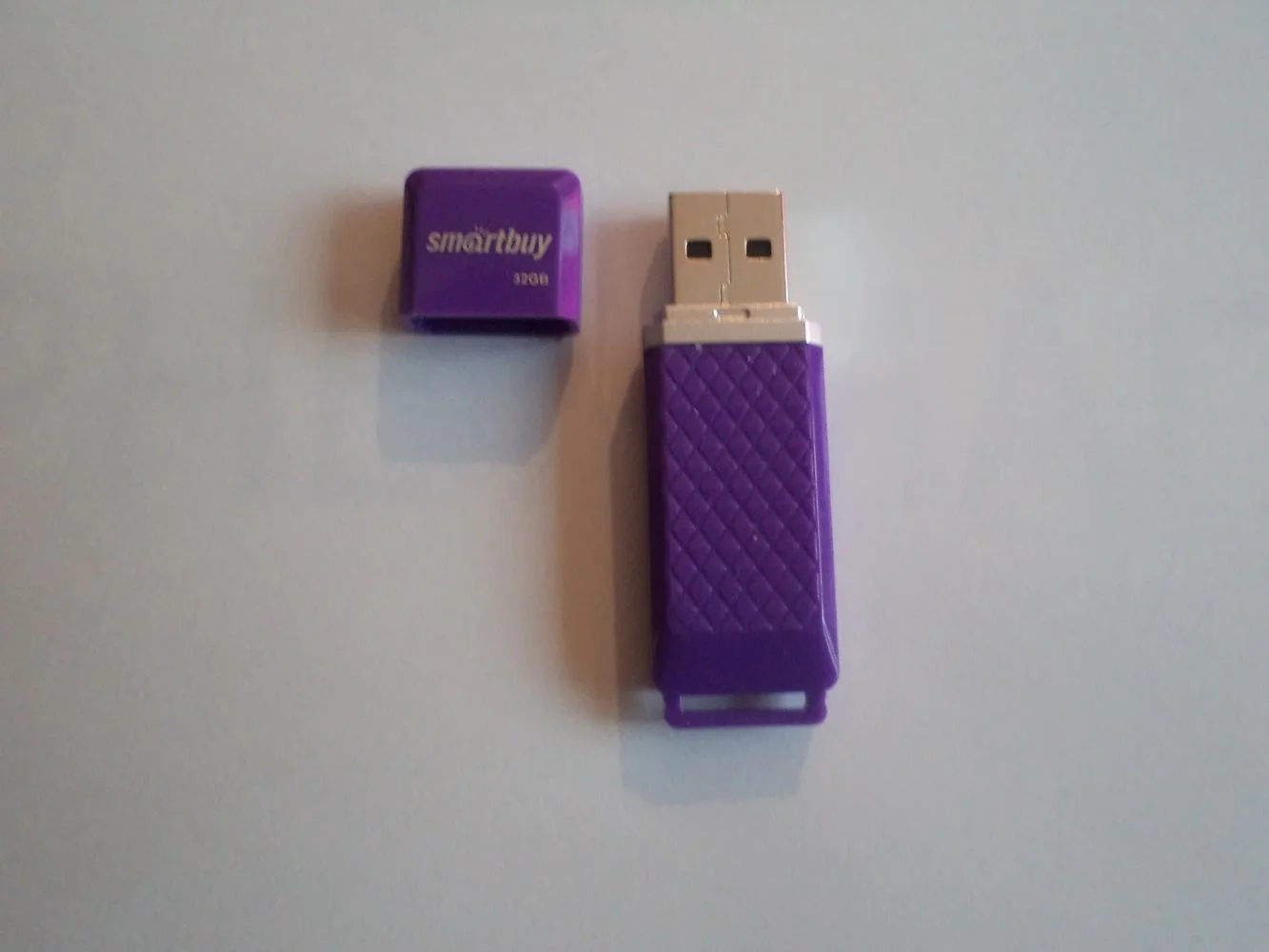 Флешка USB Smartbuy Quartz Violet (SB64GBQZ-V), 64Gb, USB 2.0, R/W 25/15, фиолетовый