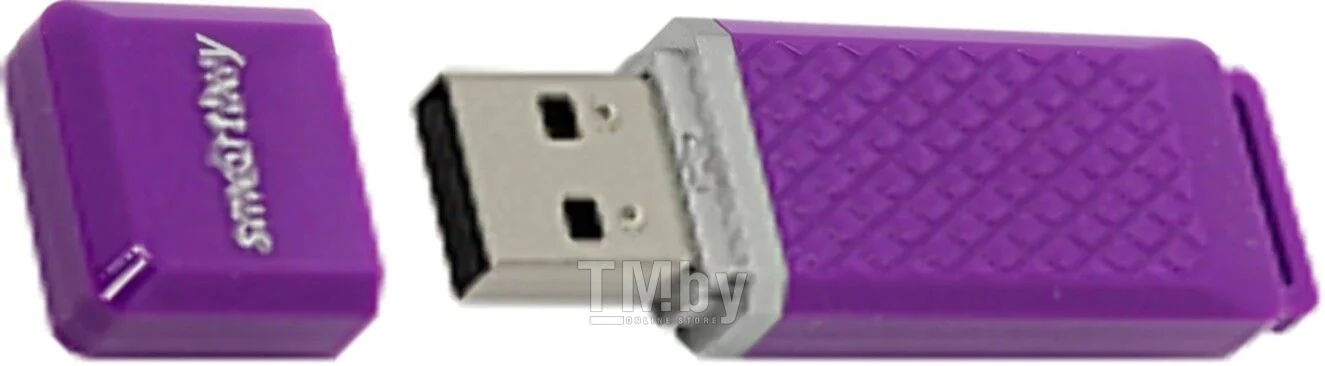 Флешка USB Smartbuy Quartz Violet (SB8GbQZ-V), 8Gb, USB 2.0, R/W 15/5, фиолетовый