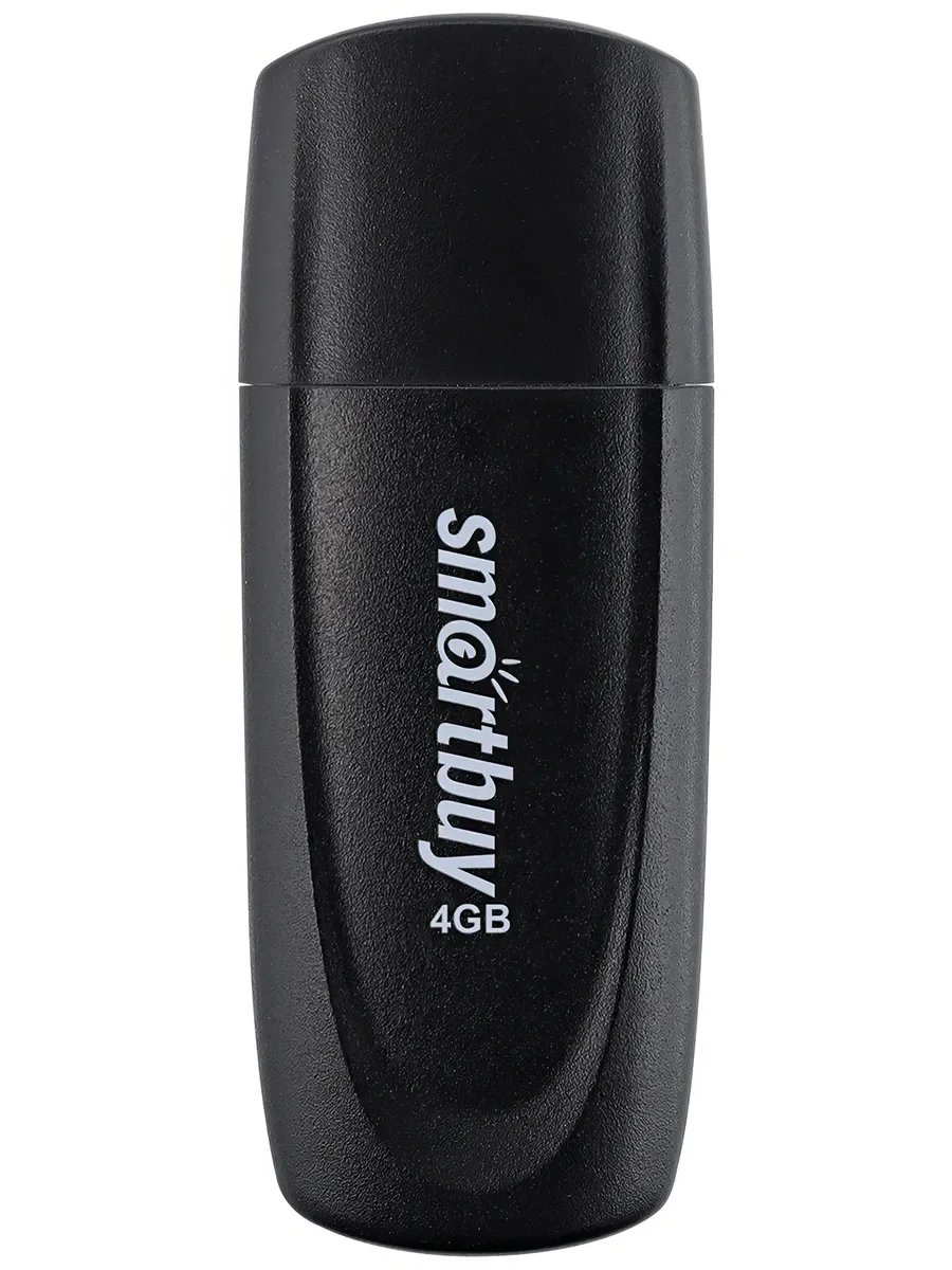 Флешка USB Smartbuy Scout Black (SB004Gb2SCK), 4Gb, USB 2.0, R/W 10/7, черный