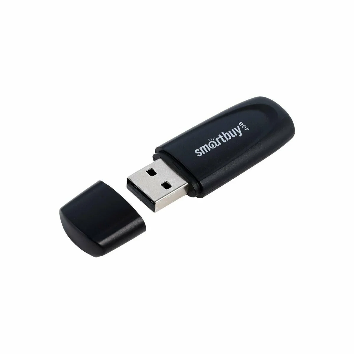 Флешка USB Smartbuy Scout Black (SB004Gb2SCK), 4Gb, USB 2.0, R/W 10/7, черный