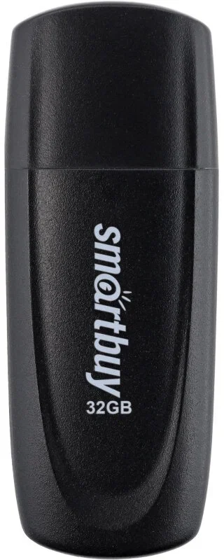 Флешка USB Smartbuy Scout Black (SB032Gb2SCK), 32Gb, USB 2.0, R/W 13/8, черный