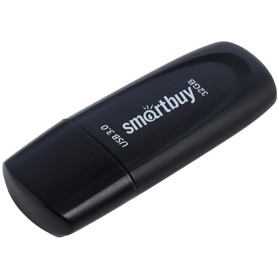 Флешка USB Smartbuy Scout Black (SB032GB3SCK), 32Gb, USB 3.0, R/W 100/40, черный